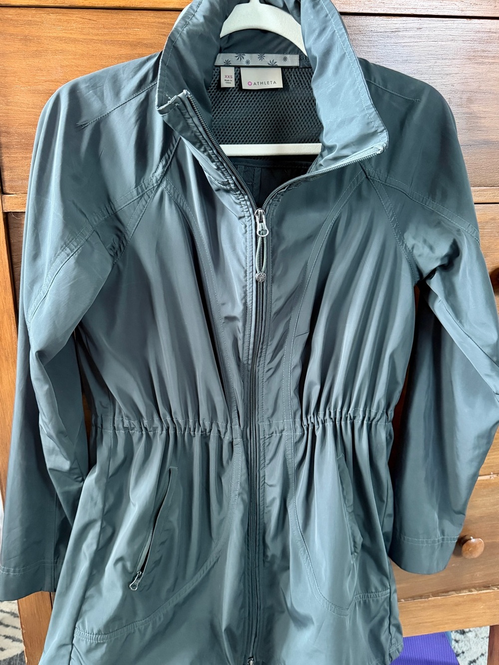 Athleta Women's Slate Blue Lightweight Utility Anorak Jacket